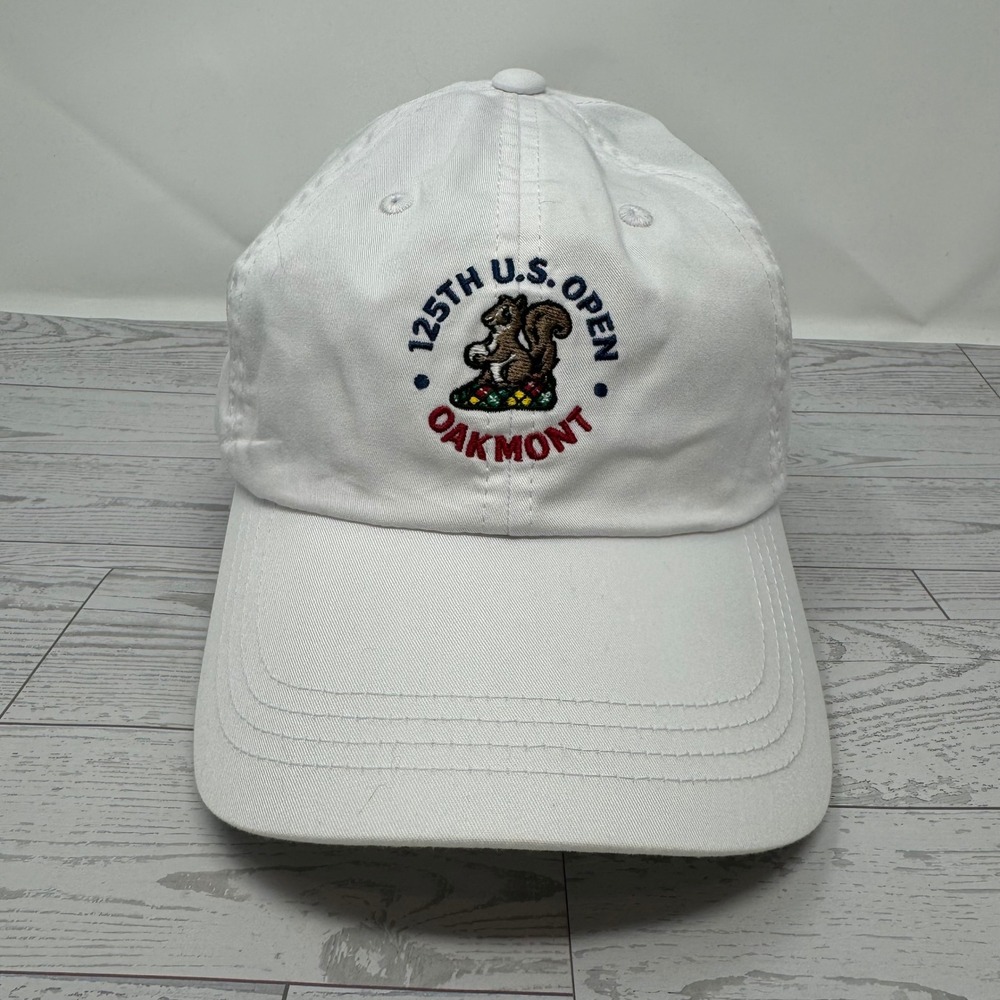 Ahead 125th US Open Oakmont Golf Hat White USGA Member Adjustable‎ Strapback Cap